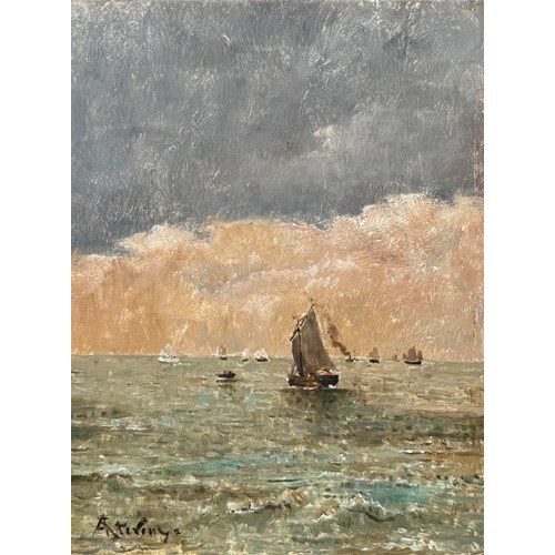Seascape with sailing boats